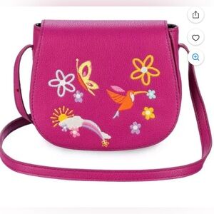 Disney Encanto Fashion Floral Embroidered Faux Leather Bag